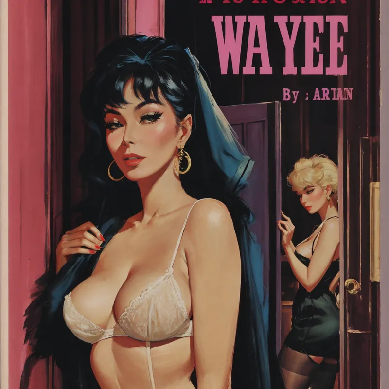 成年女性角色身穿白色吊带上衣的动漫风肖像